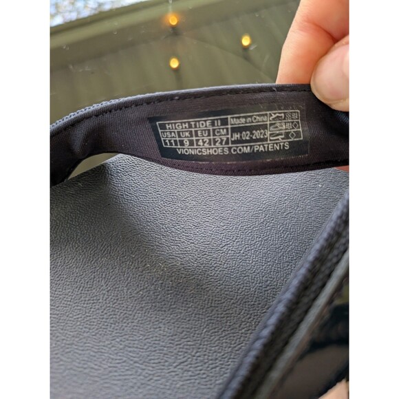 Vionic High Tide II Toe Post Navy Blue Patent Leather Sandal Women's size 11 NEW - Picture 4 of 9